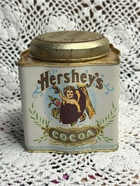 Hershey's Vintage Reproduction Cherub Cocoa Tin, Farmhouse, Retro Kitchen